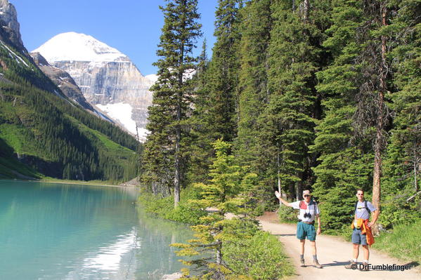 Trail along North Shore of Lake Louise