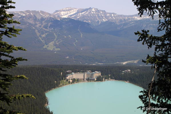 View of Lake Louise and Chateau Lake Louise