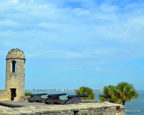 Castillo de San Marcos was originally constructed by the Spanish between 1672 and 1695